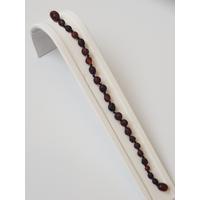 Baltık Damla Kehribar Erkek Bileklik Mat Vişne 21 cm
