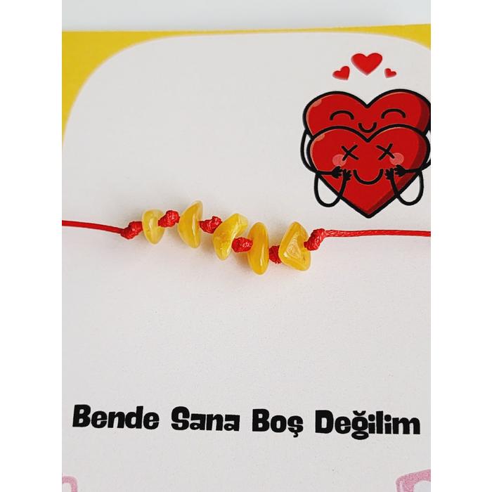 Bende Sana Boş Değilim Kehribar Bileklik Asansörlü
