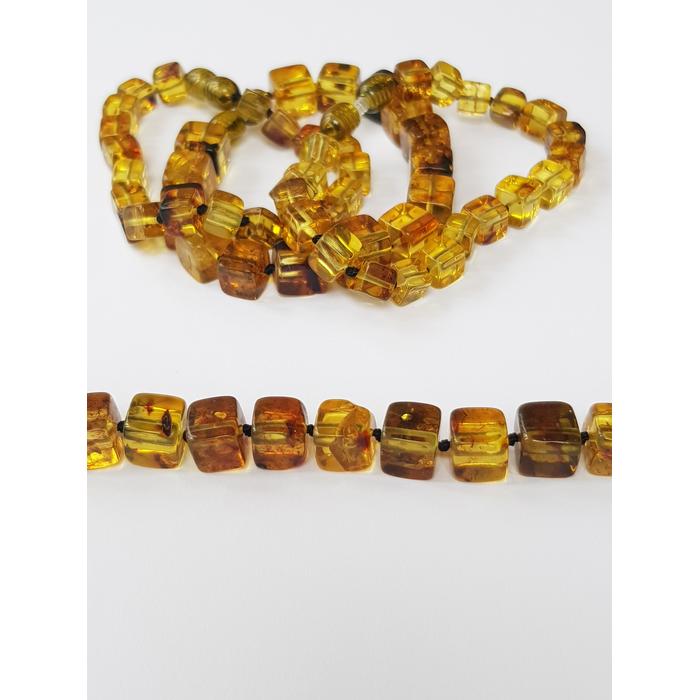 Caribbean Kehribar Kübik Model Yetişkin Bileklik 11 gr 18 cm