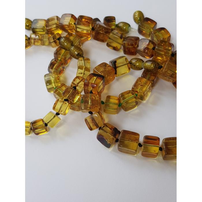 Caribbean Kehribar Kübik Model Yetişkin Bileklik 11 gr 18 cm