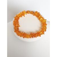 Damla Kehribar 18 cm Bileklik Karamel Renk
