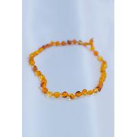 Damla Kehribar Halhal 25 cm Karamel Parlak Ayarlanabilir Tasarım
