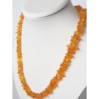 Damla Kehribar Karamel Renk 60cm Kolye Sertifikalı