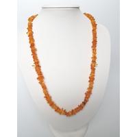 Damla Kehribar Karamel Renk 60cm Kolye Sertifikalı