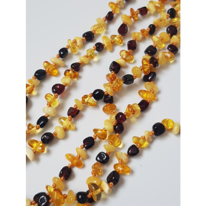 Damla Kehribar Kolye Bileklik Set Çocuk Model 40 cm Sertifikalı