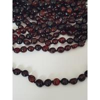 Damla Kehribar Vişne Parlak Renk Yetişkin Bileklik 20 cm Sertifikalı