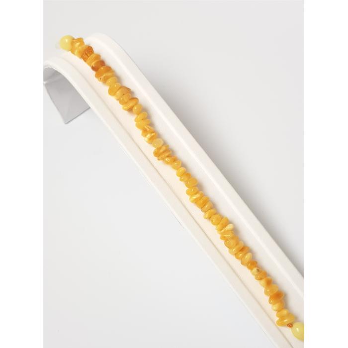 Damla Kehribar Yetişkin Kolye Bileklik Set 60 - 18 cm Sertifikalı Süt Rengi