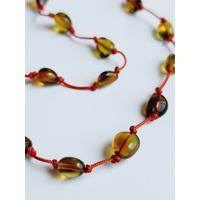 Doğal Taş Amber Caribbean Kehribar Gözlük Zinciri, 70 cm