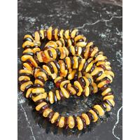 Damla Kehribar Multicolor Erkek Bileklik 22 cm Sertifikalı