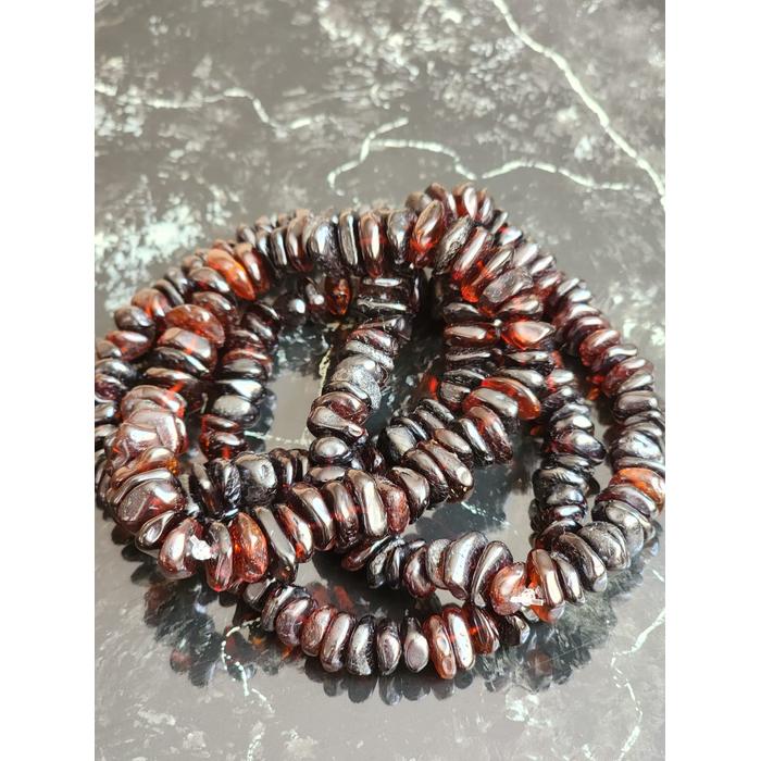 Damla Kehribar Siyah Renk Unisex  Bileklik 20 cm Sertifikalı