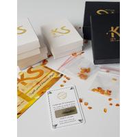 Karamel Renk % 100 Damla Kehribar Kolye 50 cm