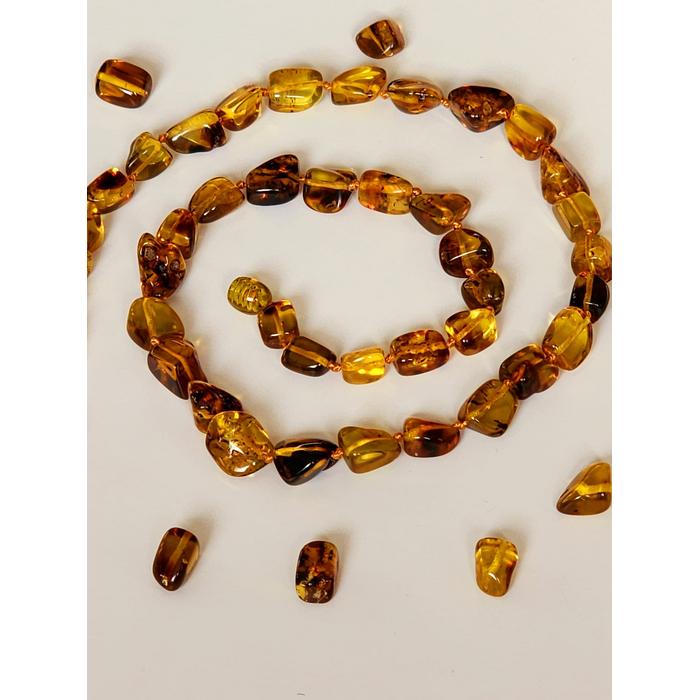 Serbest Naturel Kesim Orijinal Kehribar 50 cm Yetişkin Kolye